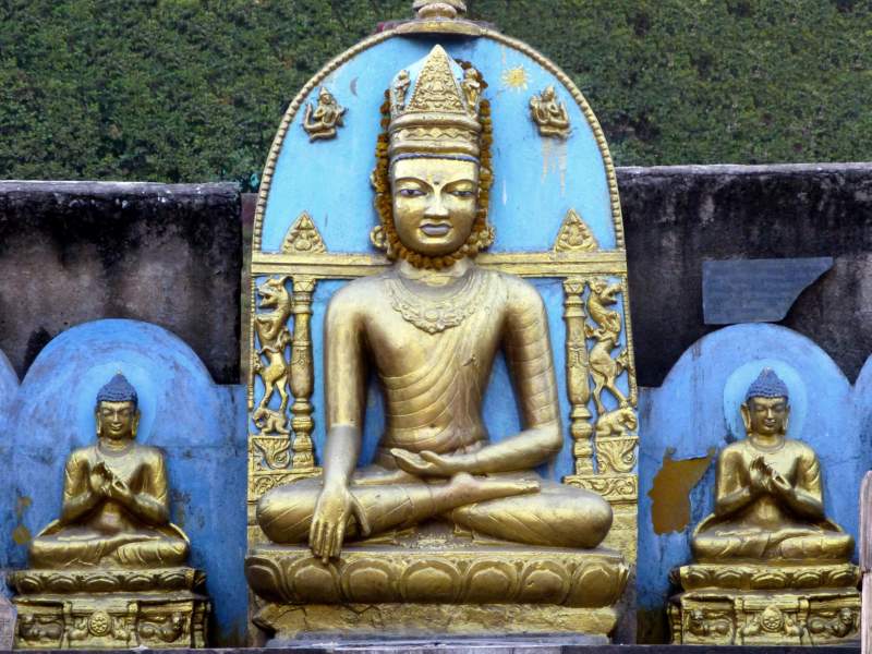 Bodhgaya Mahabodhi Crowned Buddha